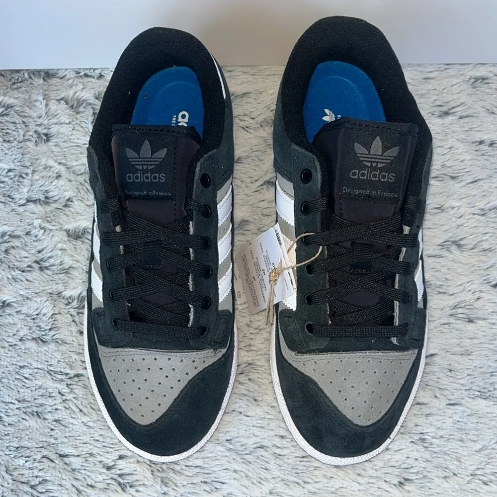 Men’s Adidas Centennial 85 Low ADV Black and Gray Sneakers